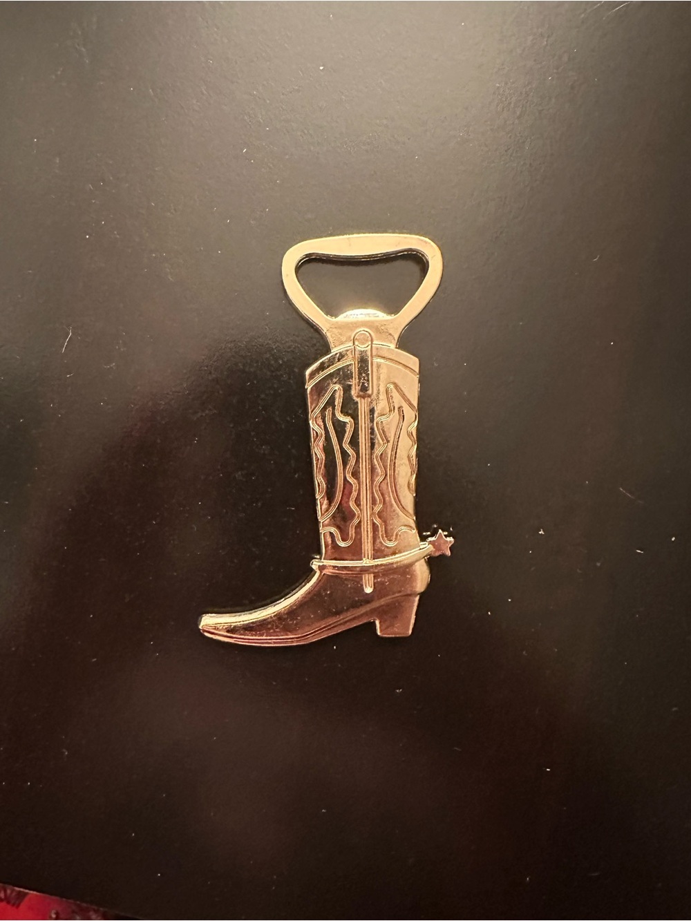 Cowboy Boot Bottle Opener - Gold Tone